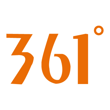 361° brand logo rendered in bold black numerals.