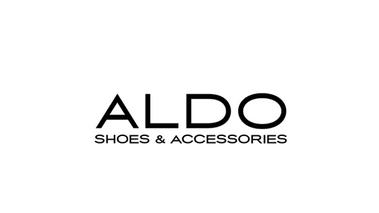 ALDO brand logo in sleek black uppercase letters.