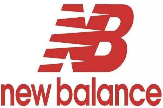 New Balance brand logo in bold red uppercase letters.